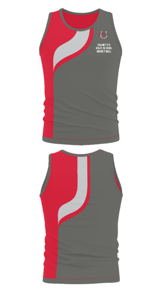 Tank Top, Palmetto High School Basketball, Men's Basketball, Teamtime, Team time, sublimation, custom sports apparel, team uniforms, spirit wear, spiritwear, sports uniforms, custom shirts, team store, custom team store, fundraiser sports, apparel fundraiser