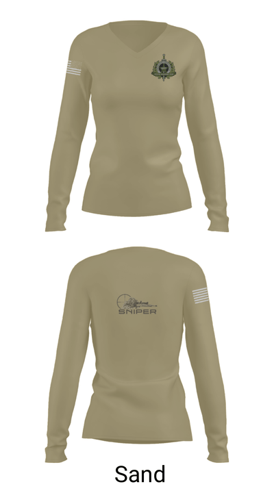 Sniper 66668085 Women's Long Sleeve V-neck Shirt - 42