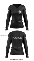 TAYLORSVILLE POLICE DEPARTMENT SGT 60991678 Women's Long Sleeve V-neck Shirt - 1