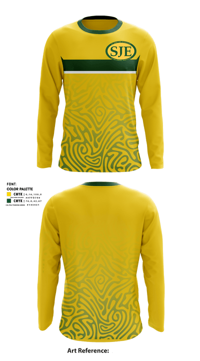 St John The Evangelist School 88379920 Long Sleeve Performance Shirt - 1