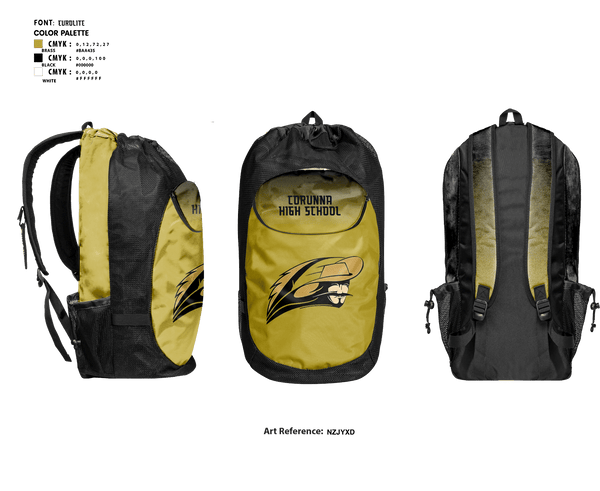 Gear Bag, Corunna High School Wrestling, Wrestling, Teamtime, Team time, sublimation, custom sports apparel, team uniforms, spirit wear, spiritwear, sports uniforms, custom shirts, team store, custom team store, fundraiser sports, apparel fundraiser