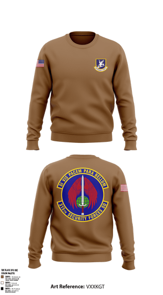 Crew Neck Sweatshirt, 315 SFS CHS, Air Force, Teamtime, Team time, sublimation, custom sports apparel, team uniforms, spirit wear, spiritwear, sports uniforms, custom shirts, team store, custom team store, fundraiser sports, apparel fundraiser