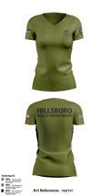 Hillsboro Police Department 31441057 Women's Short Sleeve V-neck Shirt - 5