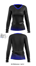 Los Federale$ 87251828 Women's Long Sleeve V-neck Shirt - 1