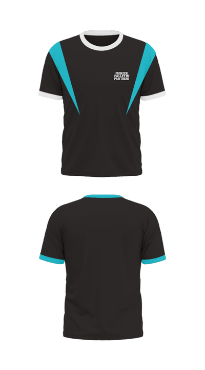 Pioneer Valley HS Panthers 49239487 Short Sleeve Performance Shirt - 32