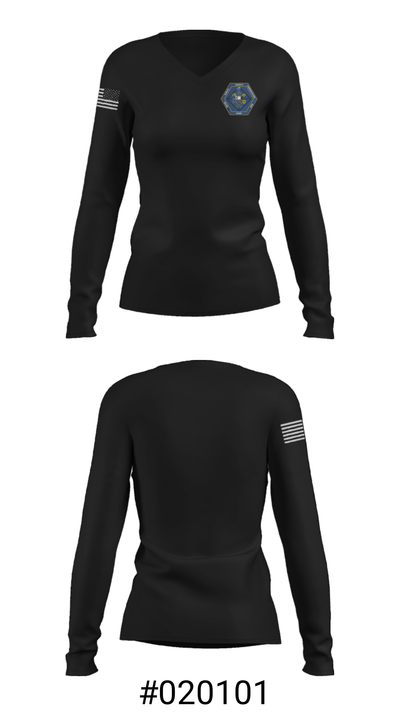 CalOES PSC 12570279 Women's Long Sleeve V-neck Shirt - 37