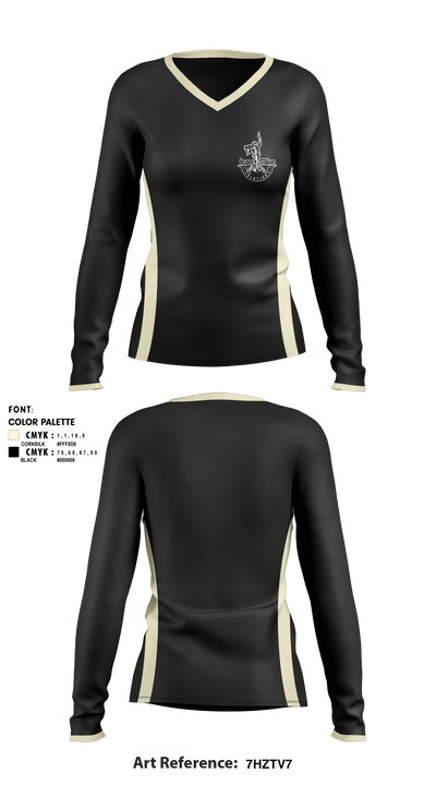 IronMike Solutions LLC 2045072 Women's Long Sleeve V-neck Shirt - 1