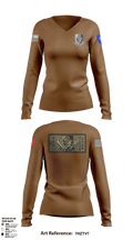 1438th CTC 15112391 Women's Long Sleeve V-neck Shirt - 1