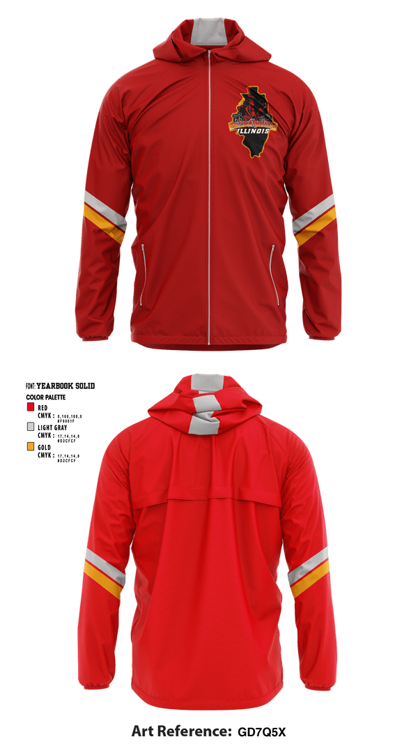 Windbreaker, Buccaholics Illinois, Football, Teamtime, Team time, sublimation, custom sports apparel, team uniforms, spirit wear, spiritwear, sports uniforms, custom shirts, team store, custom team store, fundraiser sports, apparel fundraiser