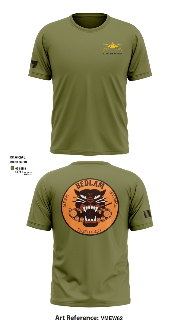 Short Sleeve Performance Shirt, HHC 1-635TH AR, National Guard, Teamtime, Team time, sublimation, custom sports apparel, team uniforms, spirit wear, spiritwear, sports uniforms, custom shirts, team store, custom team store, fundraiser sports, apparel fundraiser