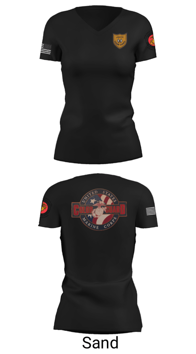 Colorguard 93343371 Women's Short Sleeve V-neck Shirt - 23