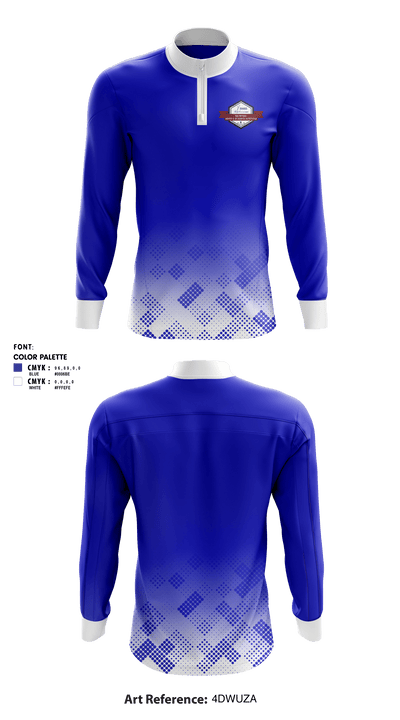 Broward Math And Science Schools 84533571 Quarter Zip Jacket - 1