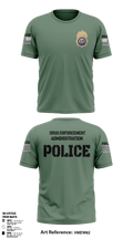 DEA Enforcement Group 46 13099367 Short Sleeve Performance Shirt - 50