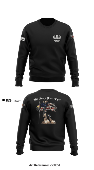 18th FA BDE Airborne 33985132 Crew Neck Sweatshirt - 1
