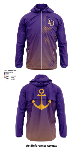 Windbreaker, Oyster Bay Baymen, Wrestling, Teamtime, Team time, sublimation, custom sports apparel, team uniforms, spirit wear, spiritwear, sports uniforms, custom shirts, team store, custom team store, fundraiser sports, apparel fundraiser