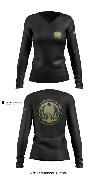 Women's Long Sleeve Vneck Shirt, 443 AES, Air Force, Teamtime, Team time, sublimation, custom sports apparel, team uniforms, spirit wear, spiritwear, sports uniforms, custom shirts, team store, custom team store, fundraiser sports, apparel fundraiser