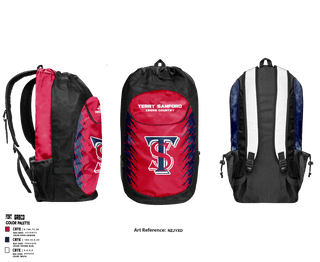 Gear Bag, Terry Sanford High School Cross Country, Cross Country, Teamtime, Team time, sublimation, custom sports apparel, team uniforms, spirit wear, spiritwear, sports uniforms, custom shirts, team store, custom team store, fundraiser sports, apparel fundraiser