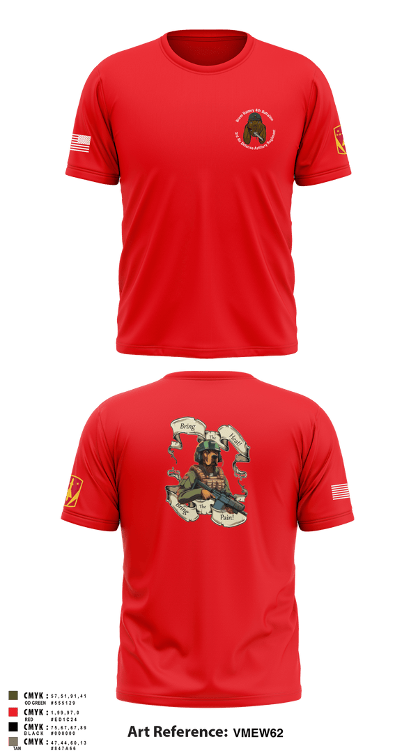 Long Sleeve Performance Shirt, Bravo Battery, 4th Battalion, 3rd Air Defense Artillery Regiment, Army, Teamtime, Team time, sublimation, custom sports apparel, team uniforms, spirit wear, spiritwear, sports uniforms, custom shirts, team store, custom team store, fundraiser sports, apparel fundraiser