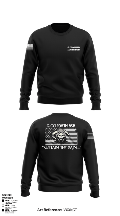 G Co 106th BSB 87834458 Crew Neck Sweatshirt - 4