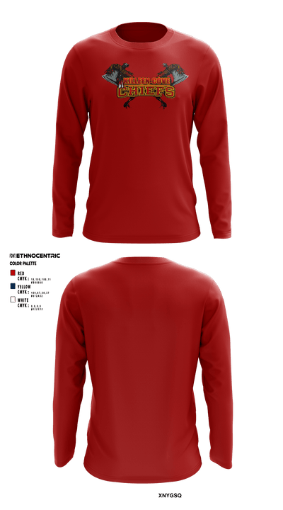 Copperas Chiefs 93621258 Long Sleeve Performance Shirt - 12