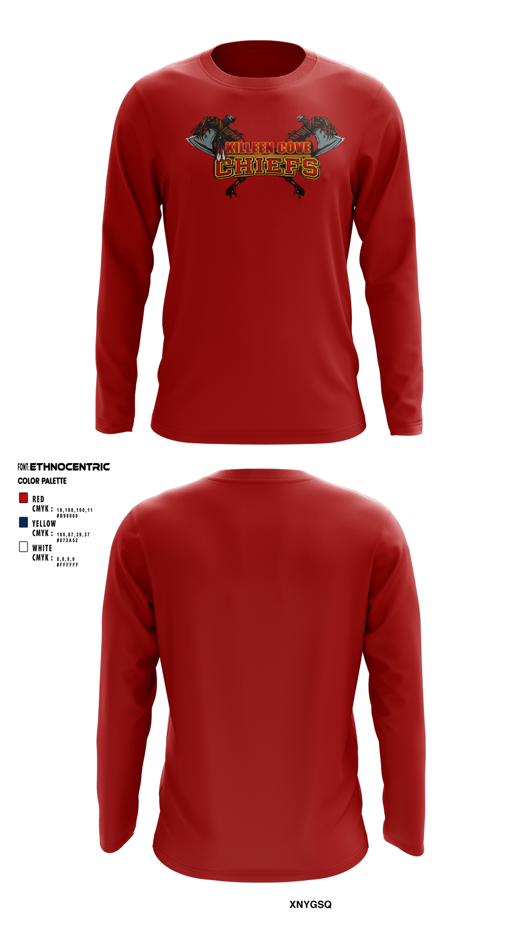 Copperas Chiefs 93621258 Long Sleeve Performance Shirt - 12 – Teamtime