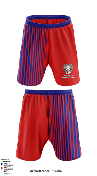 Athletic Shorts With Pockets, Blue Valley High School Volleyball, Men's Volleyball, Teamtime, Team time, sublimation, custom sports apparel, team uniforms, spirit wear, spiritwear, sports uniforms, custom shirts, team store, custom team store, fundraiser sports, apparel fundraiser
