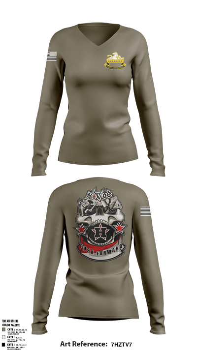 Havoc Company 51806294 Women's Long Sleeve V-neck Shirt - 2