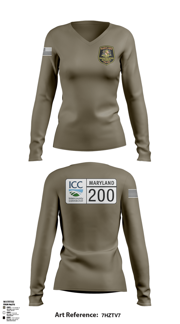 Women's Long Sleeve Vneck Shirt, , Police, Teamtime, Team time, sublimation, custom sports apparel, team uniforms, spirit wear, spiritwear, sports uniforms, custom shirts, team store, custom team store, fundraiser sports, apparel fundraiser