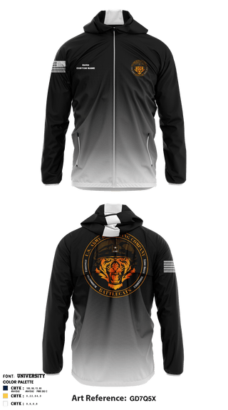 Windbreaker, Evansville Army Recruiting Company, , Teamtime, Team time, sublimation, custom sports apparel, team uniforms, spirit wear, spiritwear, sports uniforms, custom shirts, team store, custom team store, fundraiser sports, apparel fundraiser