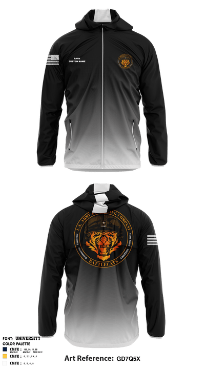 Evansville Army Recruiting Company 86447951 Windbreaker - 5