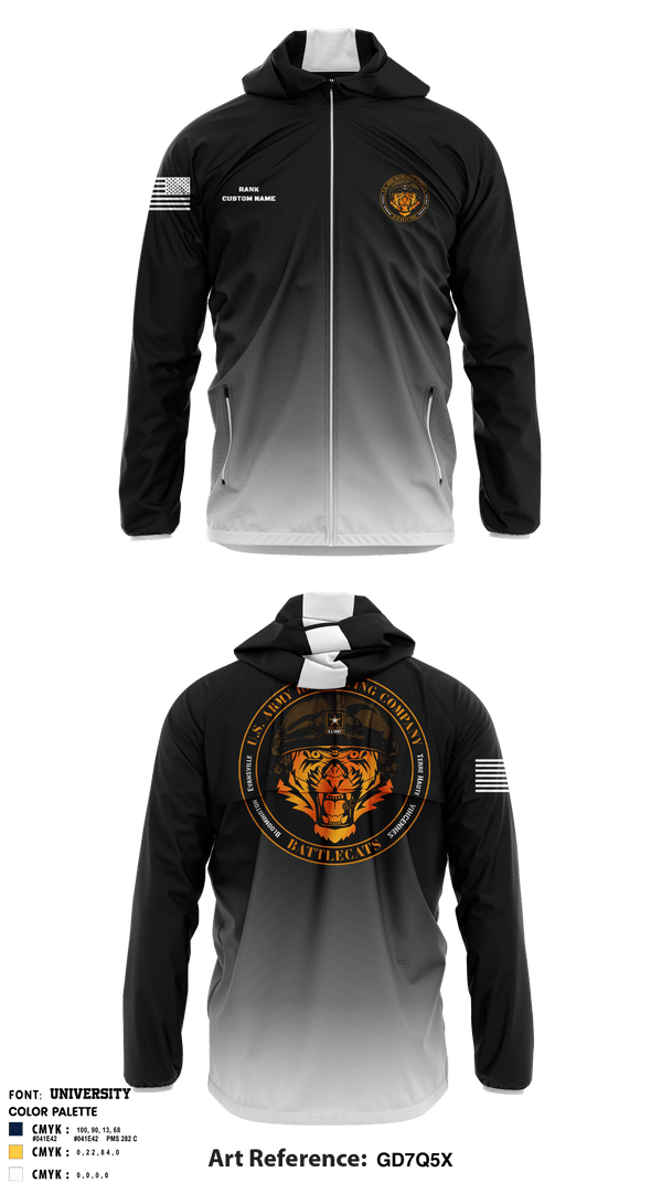Windbreaker, Evansville Army Recruiting Company, , Teamtime, Team time, sublimation, custom sports apparel, team uniforms, spirit wear, spiritwear, sports uniforms, custom shirts, team store, custom team store, fundraiser sports, apparel fundraiser