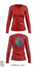 Elemental HVAC 68052720 Women's Long Sleeve V-neck Shirt - 1