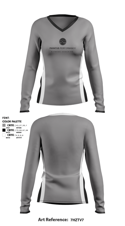 Paratus Performence 47762021 Women's Long Sleeve V-neck Shirt - 1