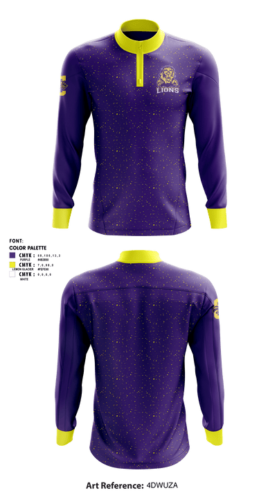 Columbia Central High School Golf 6708728 Quarter Zip Jacket - 1