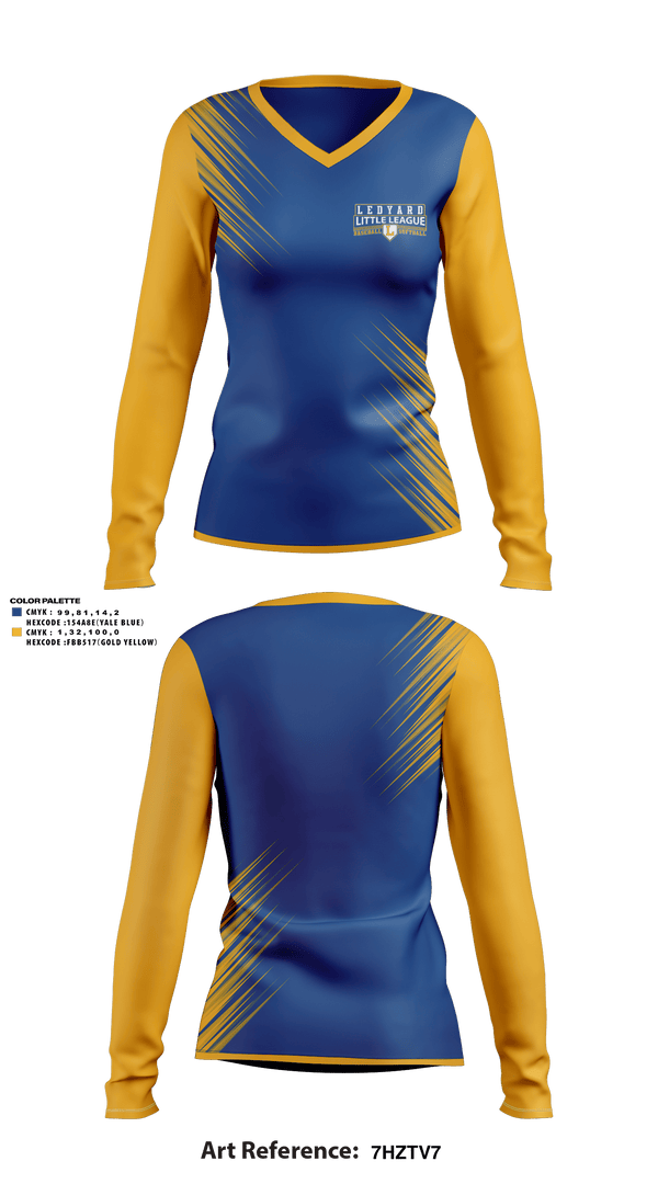 Women's Long Sleeve Vneck Shirt, Ledyard Little League Softball, Softball, Teamtime, Team time, sublimation, custom sports apparel, team uniforms, spirit wear, spiritwear, sports uniforms, custom shirts, team store, custom team store, fundraiser sports, apparel fundraiser