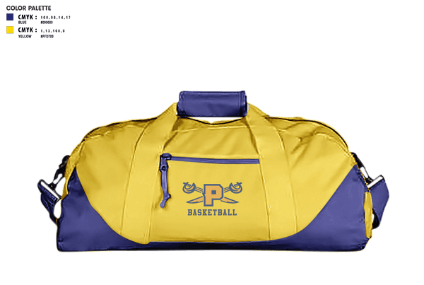 Duffle Bag, Paul Public Charter School (High School)  Basketball, Men's Basketball, Teamtime, Team time, sublimation, custom sports apparel, team uniforms, spirit wear, spiritwear, sports uniforms, custom shirts, team store, custom team store, fundraiser sports, apparel fundraiser