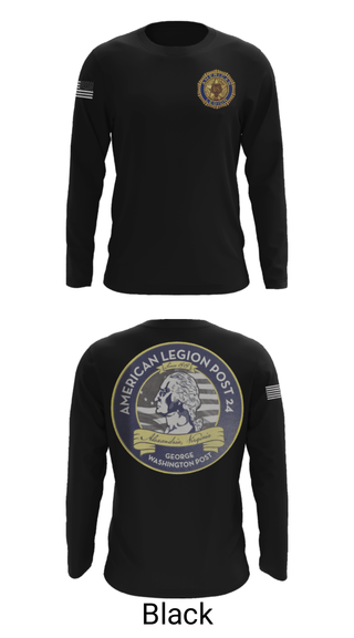 Long Sleeve Performance Shirt, American Legion Post 24, , Teamtime, Team time, sublimation, custom sports apparel, team uniforms, spirit wear, spiritwear, sports uniforms, custom shirts, team store, custom team store, fundraiser sports, apparel fundraiser