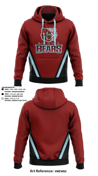 Hoodie, Baldwin High School, Spirit Store, Teamtime, Team time, sublimation, custom sports apparel, team uniforms, spirit wear, spiritwear, sports uniforms, custom shirts, team store, custom team store, fundraiser sports, apparel fundraiser