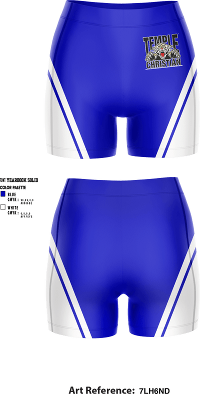 Temple Christian School 48431456 Women's Compression Shorts - 1