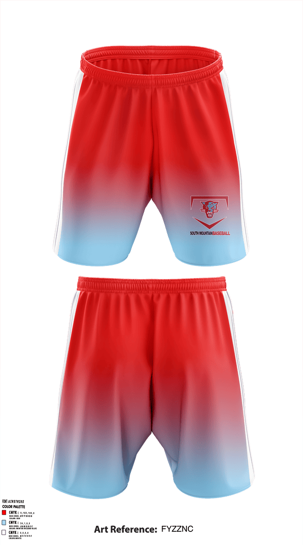 Athletic Shorts With Pockets, South Mountain High School Baseball, Baseball, Teamtime, Team time, sublimation, custom sports apparel, team uniforms, spirit wear, spiritwear, sports uniforms, custom shirts, team store, custom team store, fundraiser sports, apparel fundraiser