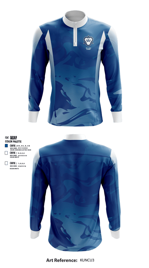 Quarter Zip Jacket, Holy Child Academy, Spirit Store, Teamtime, Team time, sublimation, custom sports apparel, team uniforms, spirit wear, spiritwear, sports uniforms, custom shirts, team store, custom team store, fundraiser sports, apparel fundraiser