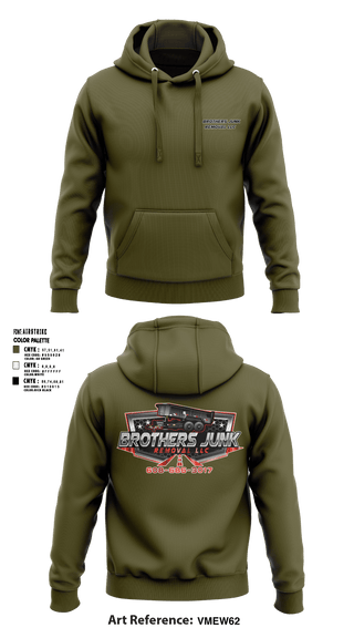 Hoodie, Brothers Junk Removal LLCBrothers Junk Removal LLC, , Teamtime, Team time, sublimation, custom sports apparel, team uniforms, spirit wear, spiritwear, sports uniforms, custom shirts, team store, custom team store, fundraiser sports, apparel fundraiser