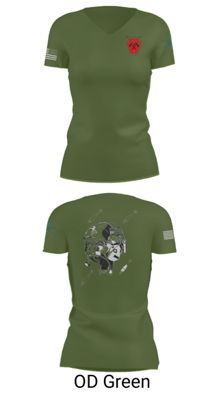 Women's Short Sleeve Vneck Shirt, , National Guard, Teamtime, Team time, sublimation, custom sports apparel, team uniforms, spirit wear, spiritwear, sports uniforms, custom shirts, team store, custom team store, fundraiser sports, apparel fundraiser