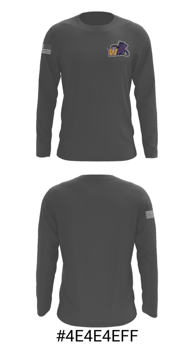 Wenatchee High School Golf 50690358 Long Sleeve Performance Shirt - 13
