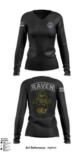 Deid Raven’s 25274902 Women's Long Sleeve V-neck Shirt - 1