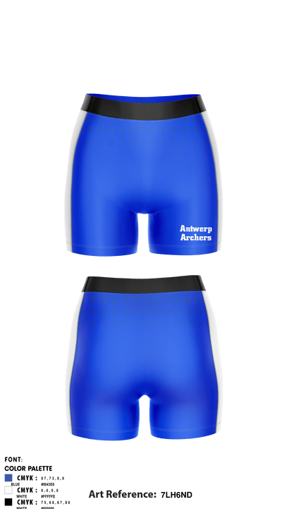 Antwerp Archers 64995589 Women's Compression Shorts - 1