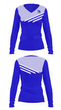 LaVille Senior High School Basketball 49291850 Women's Long Sleeve V-neck Shirt - 26