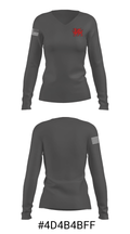 Derby Middle School Band 27199209 Women's Long Sleeve V-neck Shirt - 33