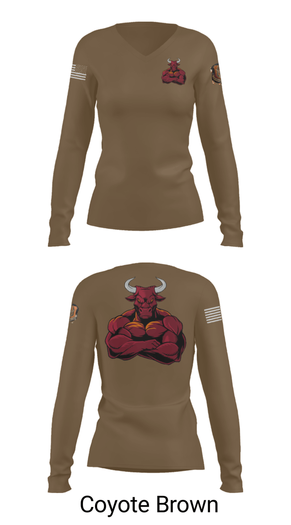 Women's Long Sleeve Vneck Shirt, , Air Force, Teamtime, Team time, sublimation, custom sports apparel, team uniforms, spirit wear, spiritwear, sports uniforms, custom shirts, team store, custom team store, fundraiser sports, apparel fundraiser
