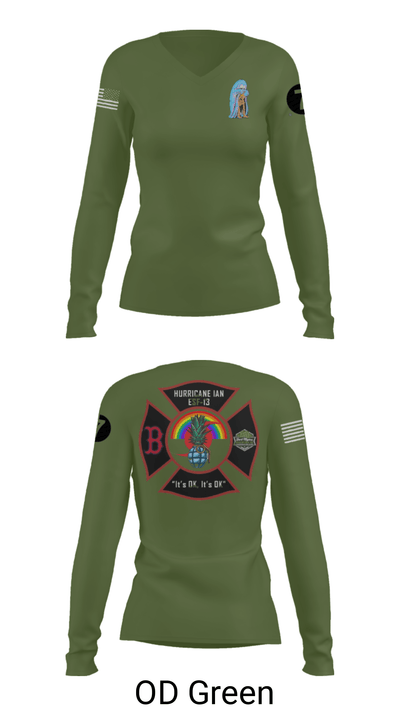 DDT 20743334 Women's Long Sleeve V-neck Shirt - 40